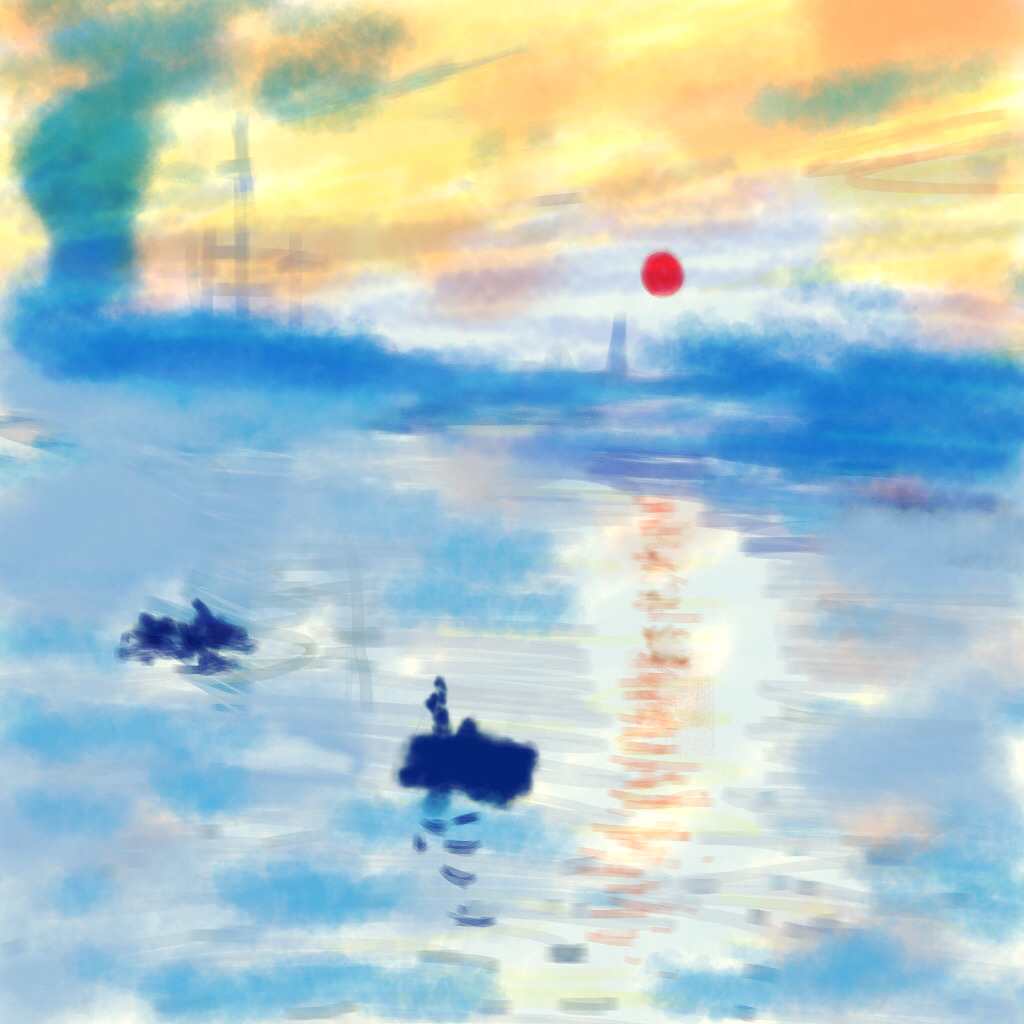 Impression sunrise-after Monet